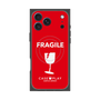 プレミアムスクエアケース with MagSafe［ FRAGILE - Red ］