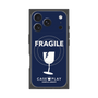プレミアムスクエアケース with MagSafe［ FRAGILE - Navy ］