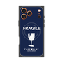 プレミアムスクエアケース with MagSafe［ FRAGILE - Navy ］