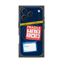 プレミアムスクエアケース with MagSafe［ FRAGILE Stickers - Navy ］