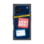 プレミアムスクエアケース with MagSafe［ FRAGILE Stickers - Navy ］