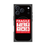 プレミアムスクエアケース with MagSafe［ FRAGILE Sticker - Black ］