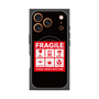 プレミアムスクエアケース with MagSafe［ FRAGILE Sticker - Black ］