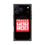 プレミアムスクエアケース with MagSafe［ FRAGILE Sticker - Black ］