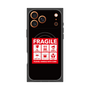 プレミアムスクエアケース with MagSafe［ FRAGILE Sticker - Black ］