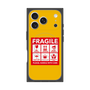 プレミアムスクエアケース with MagSafe［ FRAGILE Sticker - Yellow ］