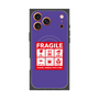 プレミアムスクエアケース with MagSafe［ FRAGILE Sticker - Purple ］