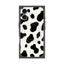 プレミアムスクエアケース with MagSafe［ Cow - White ］