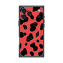プレミアムスクエアケース with MagSafe［ Cow - Red ］