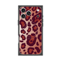 プレミアムスクエアケース with MagSafe［ Leopard - Red ］