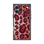 プレミアムスクエアケース with MagSafe［ Leopard - Red ］
