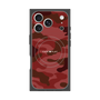 プレミアムスクエアケース with MagSafe［ Camouflage - Red ］