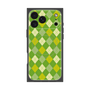プレミアムスクエアケース with MagSafe［ Argyle - Green ］