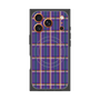 プレミアムスクエアケース with MagSafe［ Tartan Check - Purple ］