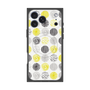 プレミアムスクエアケース with MagSafe［ Nordic Circle - Yellow ］