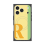 プレミアムスクエアケース with MagSafe［ オリジナル - initial color line - R yellow ］