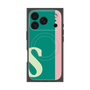 プレミアムスクエアケース with MagSafe［ オリジナル - initial color line - S green ］