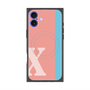 プレミアムスクエアケース with MagSafe［ オリジナル - initial color line - X pink ］
