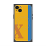 プレミアムスクエアケース with MagSafe［ オリジナル - initial color line - X orange ］