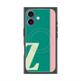 プレミアムスクエアケース with MagSafe［ オリジナル - initial color line - Z green ］