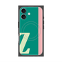 プレミアムスクエアケース with MagSafe［ オリジナル - initial color line - Z green ］