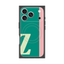プレミアムスクエアケース with MagSafe［ オリジナル - initial color line - Z green ］