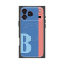 プレミアムスクエアケース with MagSafe［ オリジナル - initial color line - B blue ］