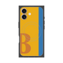 プレミアムスクエアケース with MagSafe［ オリジナル - initial color line - B orange ］