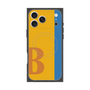 プレミアムスクエアケース with MagSafe［ オリジナル - initial color line - B orange ］