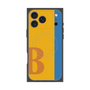 プレミアムスクエアケース with MagSafe［ オリジナル - initial color line - B orange ］