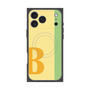 プレミアムスクエアケース with MagSafe［ オリジナル - initial color line - B yellow ］