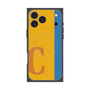 プレミアムスクエアケース with MagSafe［ オリジナル - initial color line - C orange ］
