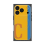 プレミアムスクエアケース with MagSafe［ オリジナル - initial color line - C orange ］