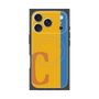 プレミアムスクエアケース with MagSafe［ オリジナル - initial color line - C orange ］