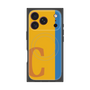 プレミアムスクエアケース with MagSafe［ オリジナル - initial color line - C orange ］