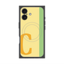 プレミアムスクエアケース with MagSafe［ オリジナル - initial color line - C yellow ］