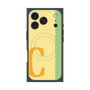 プレミアムスクエアケース with MagSafe［ オリジナル - initial color line - C yellow ］