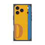 プレミアムスクエアケース with MagSafe［ オリジナル - initial color line - D orange ］