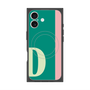 プレミアムスクエアケース with MagSafe［ オリジナル - initial color line - D green ］