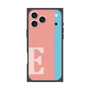 プレミアムスクエアケース with MagSafe［ オリジナル - initial color line - E pink ］