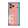 プレミアムスクエアケース with MagSafe［ オリジナル - initial color line - E pink ］