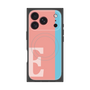 プレミアムスクエアケース with MagSafe［ オリジナル - initial color line - E pink ］