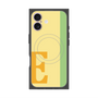 プレミアムスクエアケース with MagSafe［ オリジナル - initial color line - E yellow ］