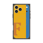 プレミアムスクエアケース with MagSafe［ オリジナル - initial color line - F orange ］