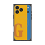 プレミアムスクエアケース with MagSafe［ オリジナル - initial color line - G orange ］