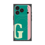 プレミアムスクエアケース with MagSafe［ オリジナル - initial color line - G green ］