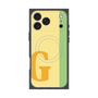 プレミアムスクエアケース with MagSafe［ オリジナル - initial color line - G yellow ］