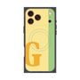 プレミアムスクエアケース with MagSafe［ オリジナル - initial color line - G yellow ］