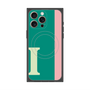 プレミアムスクエアケース with MagSafe［ オリジナル - initial color line - I green ］