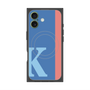 プレミアムスクエアケース with MagSafe［ オリジナル - initial color line - K blue ］